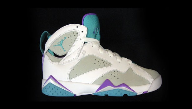 blue purple and white jordan 7s