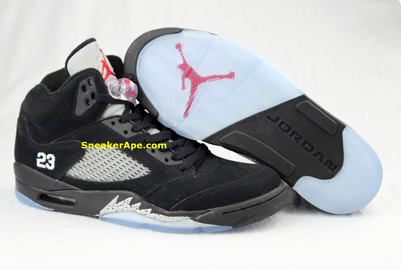 jordan retro 5 varsity red black and white