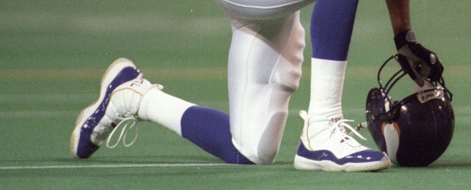 Randy Moss' Vikings Air Jordan XI PE 