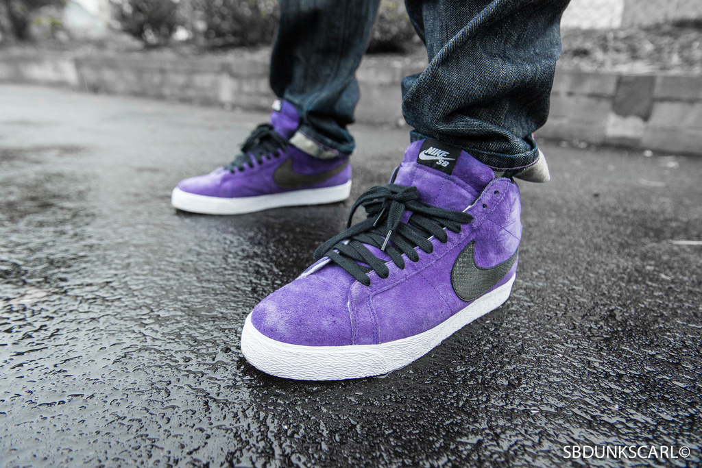 nike sb blazer purple snakeskin