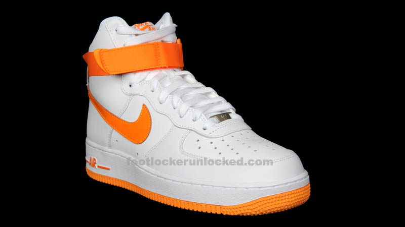 nike air force high tops orange