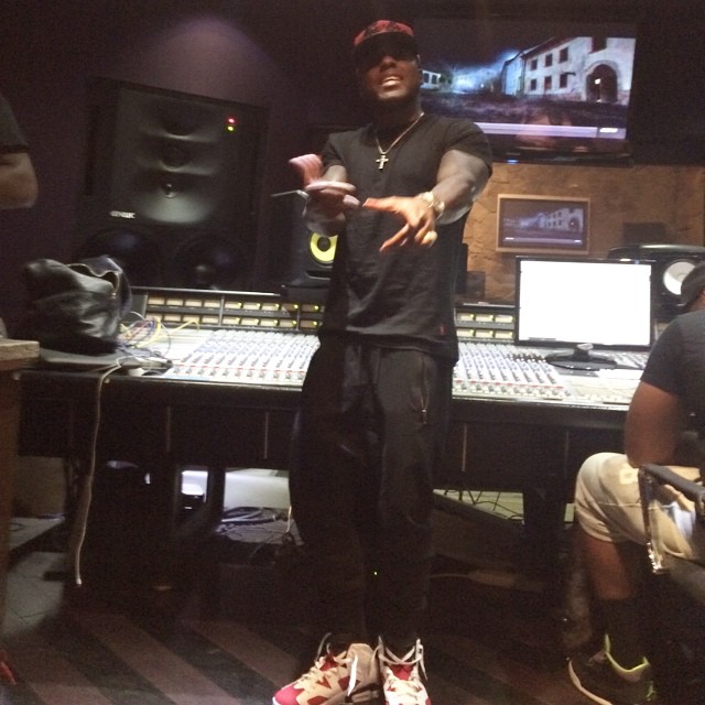 Ace Hood wearing Air Jordan VI 6 Carmine