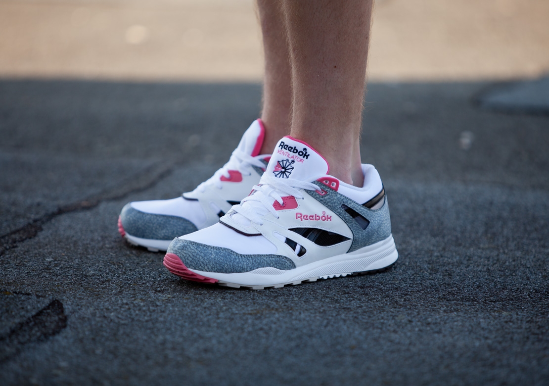 Reebok Ventilator - White/Black/Pink 