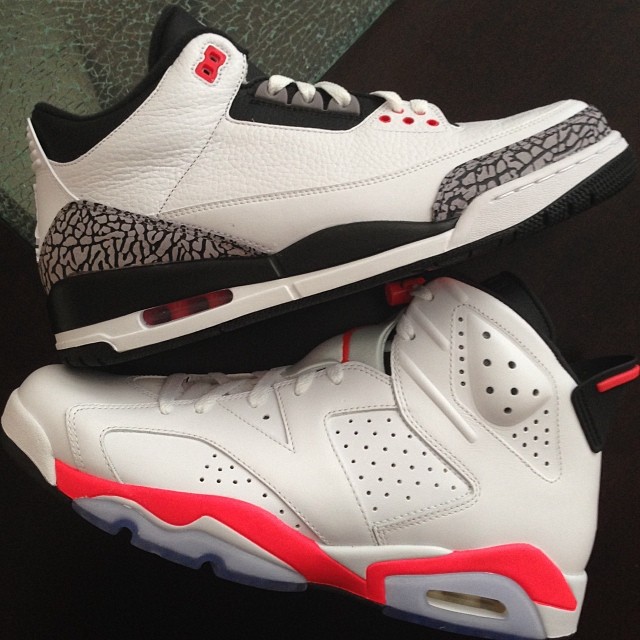 Fat Joe Picks Up Infrared Air Jordan 3 and Air Jordan 6