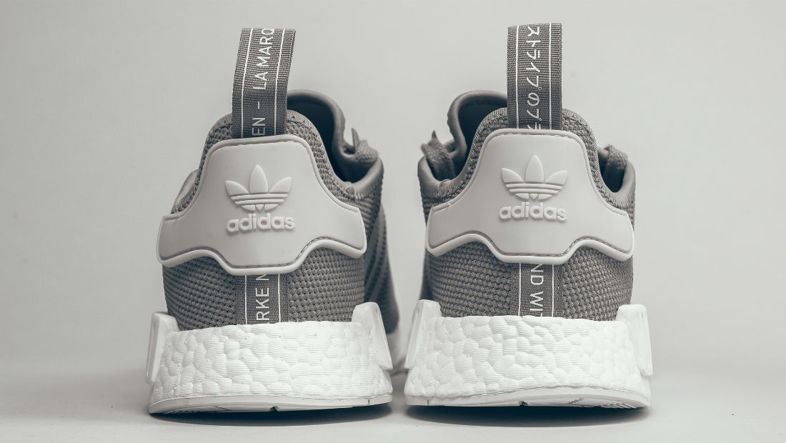 grey and white nmd