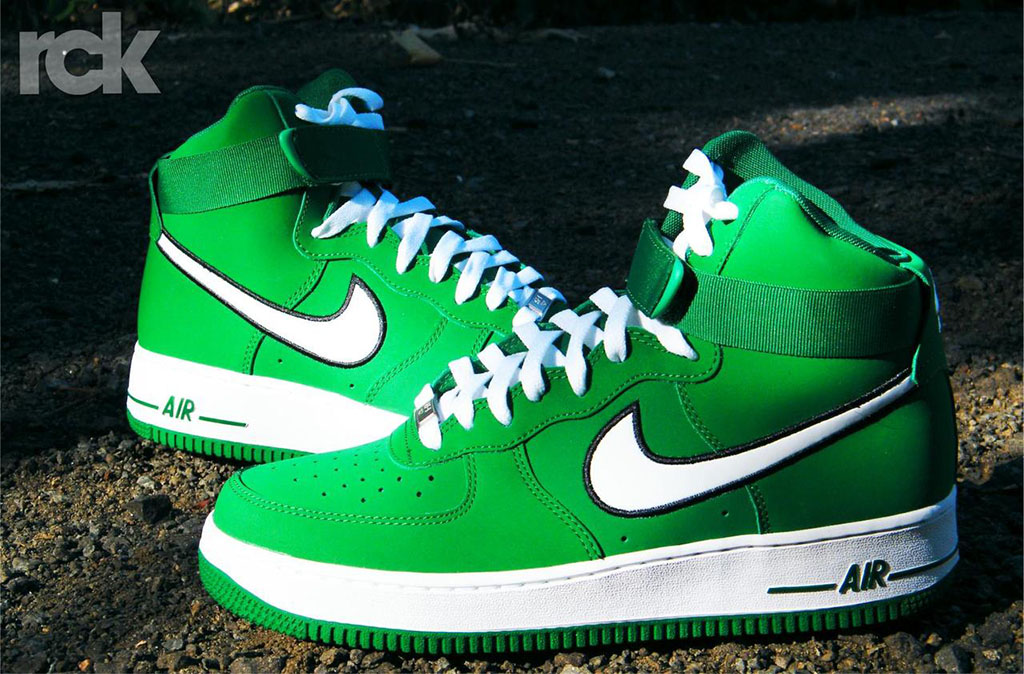 green air force 1 high top