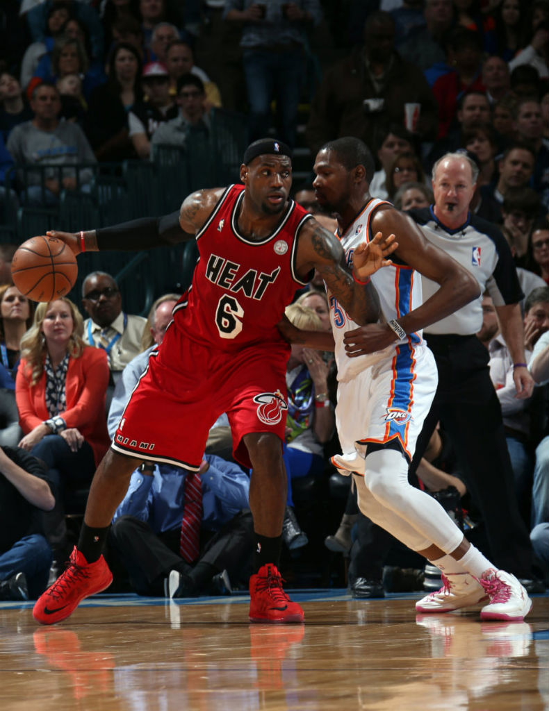 LeBron James wearing Nike LeBron X Red Suede (5)