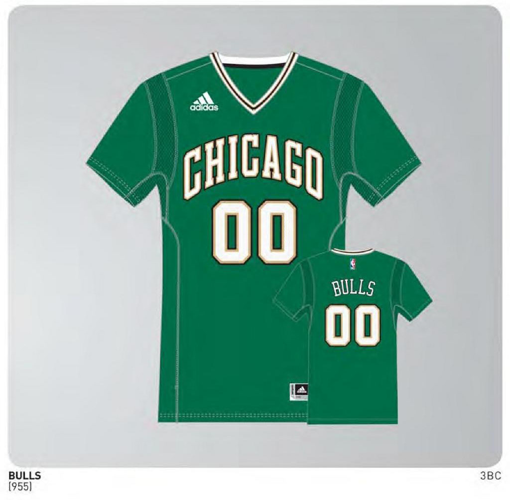 Chicago Bulls 2014-2015 St. Patrick's Day Uniform