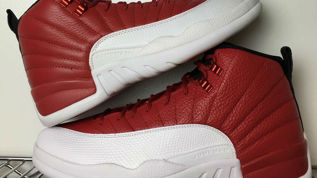 retro 12 red and white