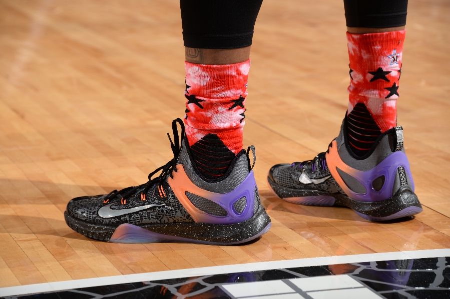 DeMarcus Cousins wearing a Nike HyperRev 2015 All-Star PE (2)