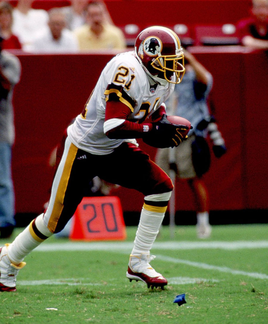 Deion Sanders wearing Air Jordan XI 11 Redskins PE (7)