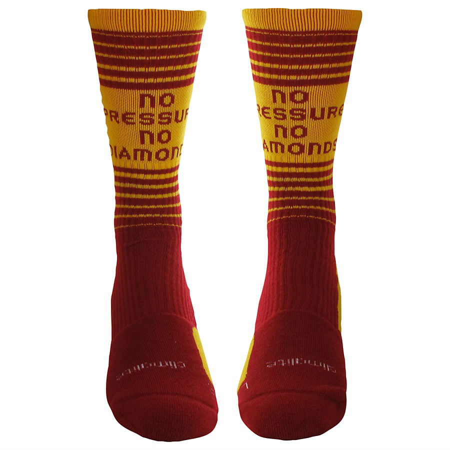 adidas Robert Griffin III RG3 Team Speed Crew Socks No Pressure No Diamonds Cardinal Collegiate Gold Q31314 (2)