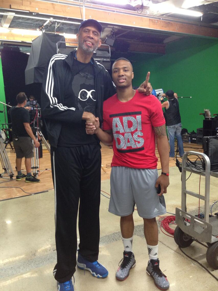 Kareem Abdul-Jabbar & Damian Lillard for adidas