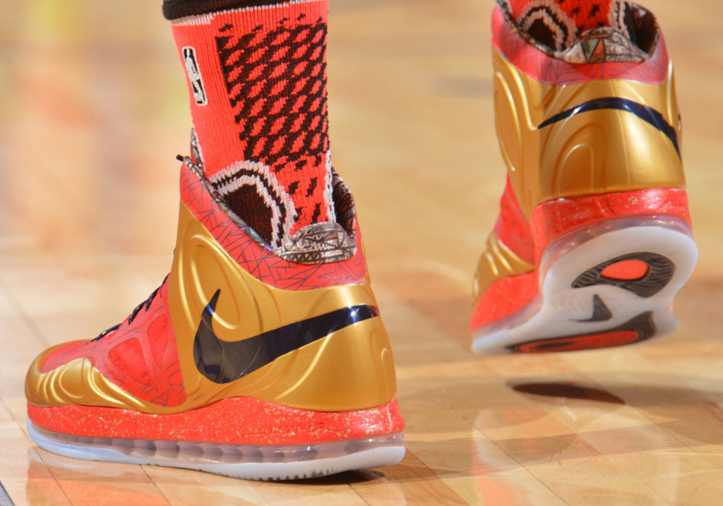 Anthony Davis wearing Nike Air Max Hyperposite Rising Stars PE