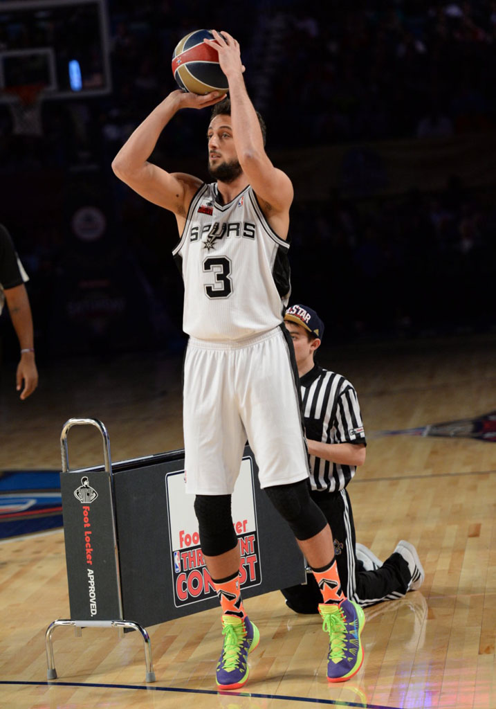 Marco Belinelli wearing Nike Hyperdunk 2013 PE