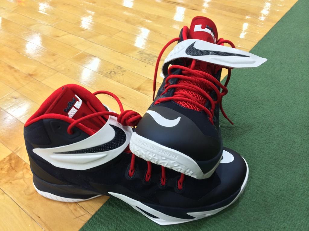 DeMarcus Cousins wearing Nike Zoom Soldier VIII 8 USA Away