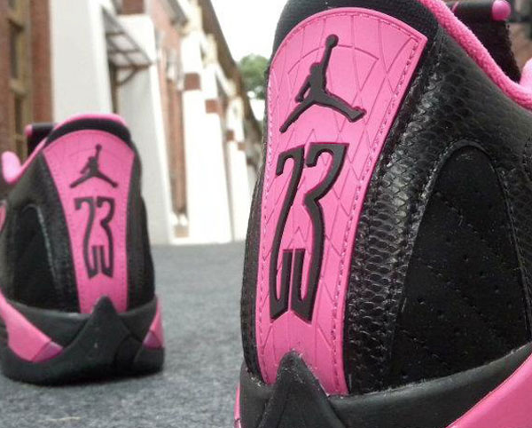 Jordan retro 14 hot sale pink and black