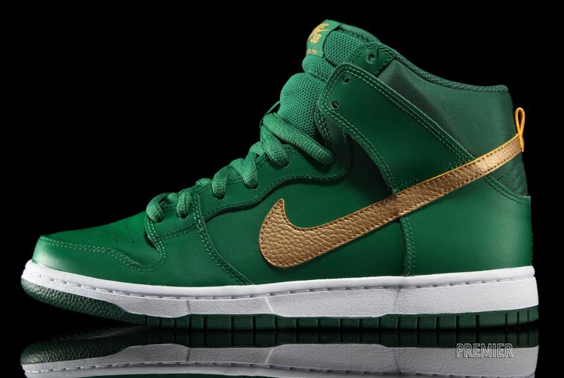 nike sb dunk st patrick's day