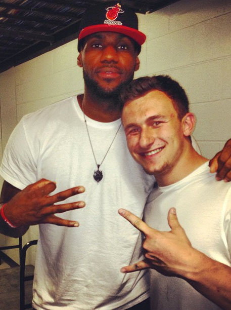 LeBron James & Johnny Manziel