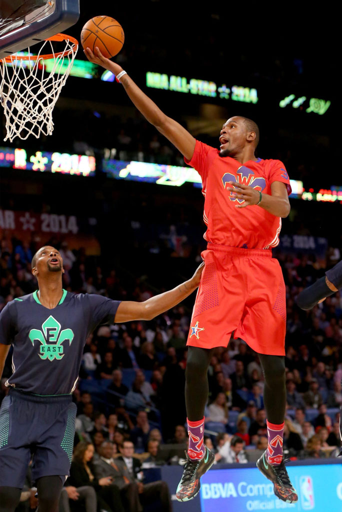 Kevin Durant wearing Nike KD 6 All-Star