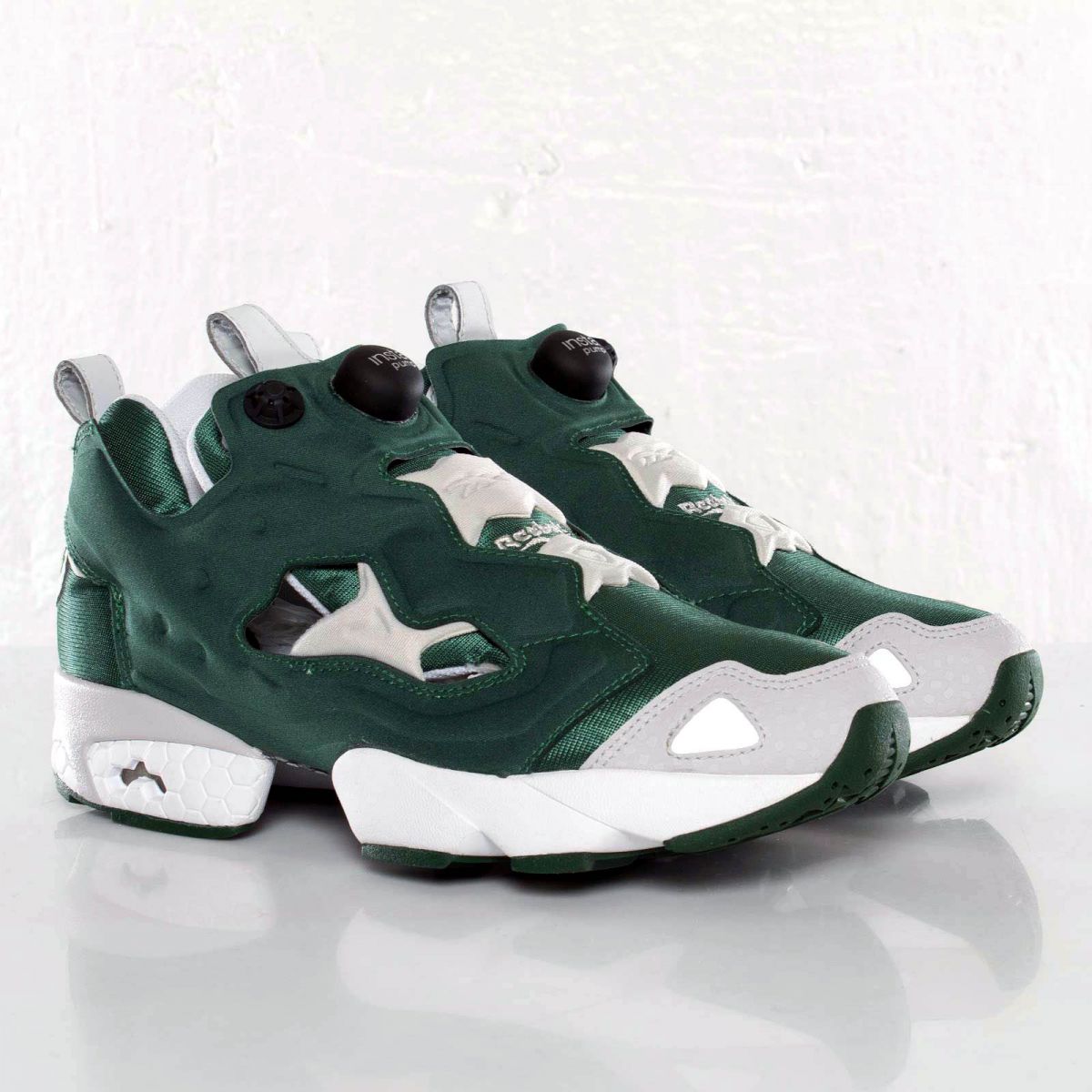 green reebok pumps