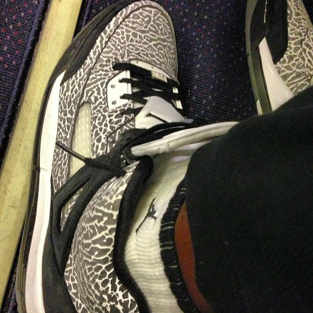 Stephen Jackson's Jordan Spizikes // Elephant/Black