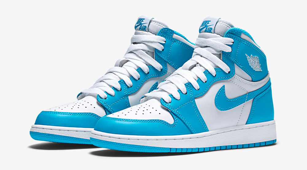 nike air jordan 1 white and blue