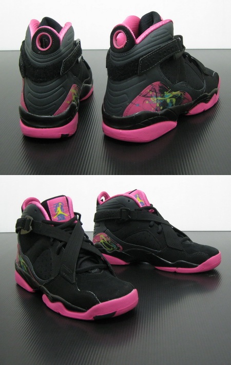 Air Jordan 8.0 GS Black High Voltage Anthracite Desert Pink 488439-008