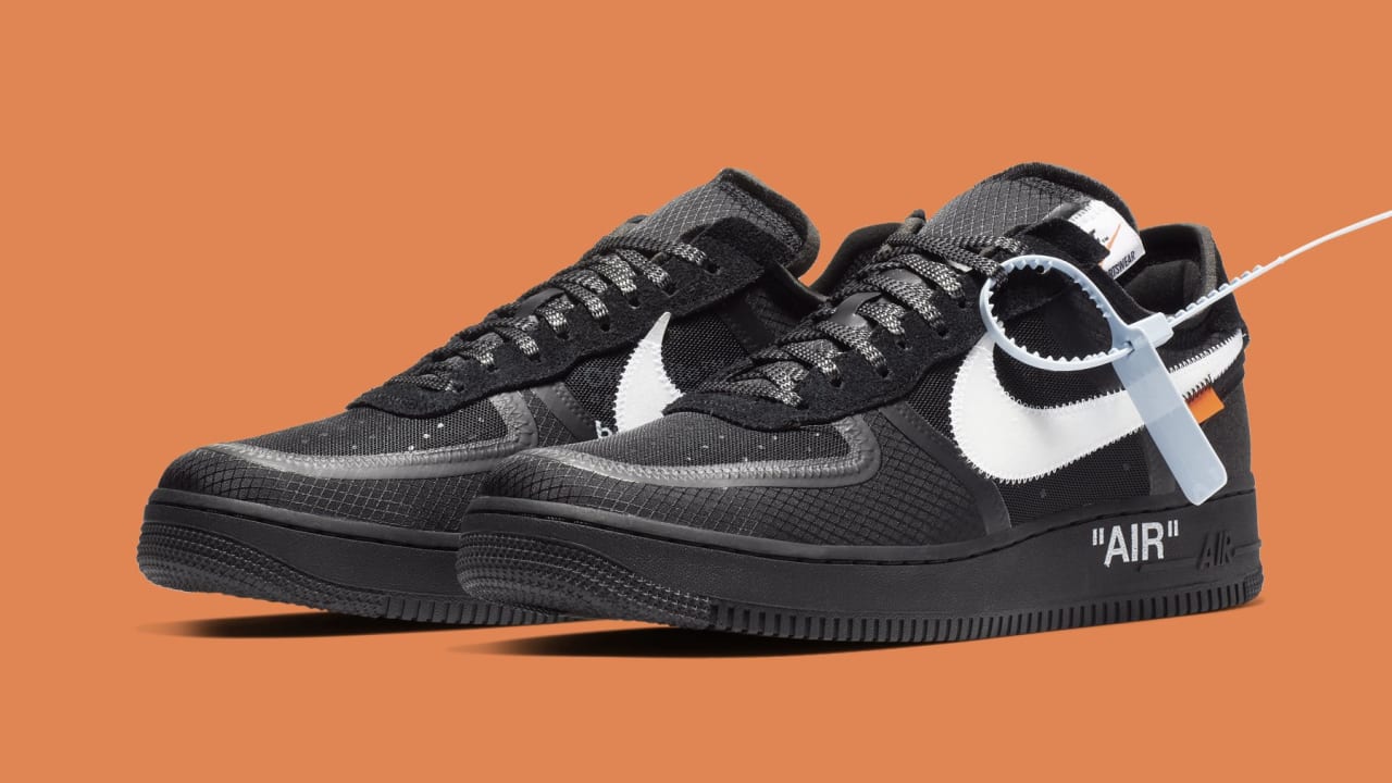 Off-White x Nike Air Force 1 Low 'Black/White' AO4606-001 Release 