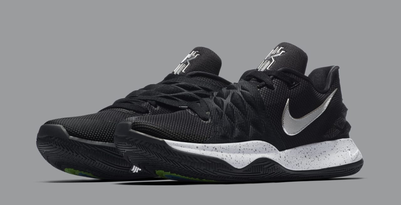 black and white kyrie 4s