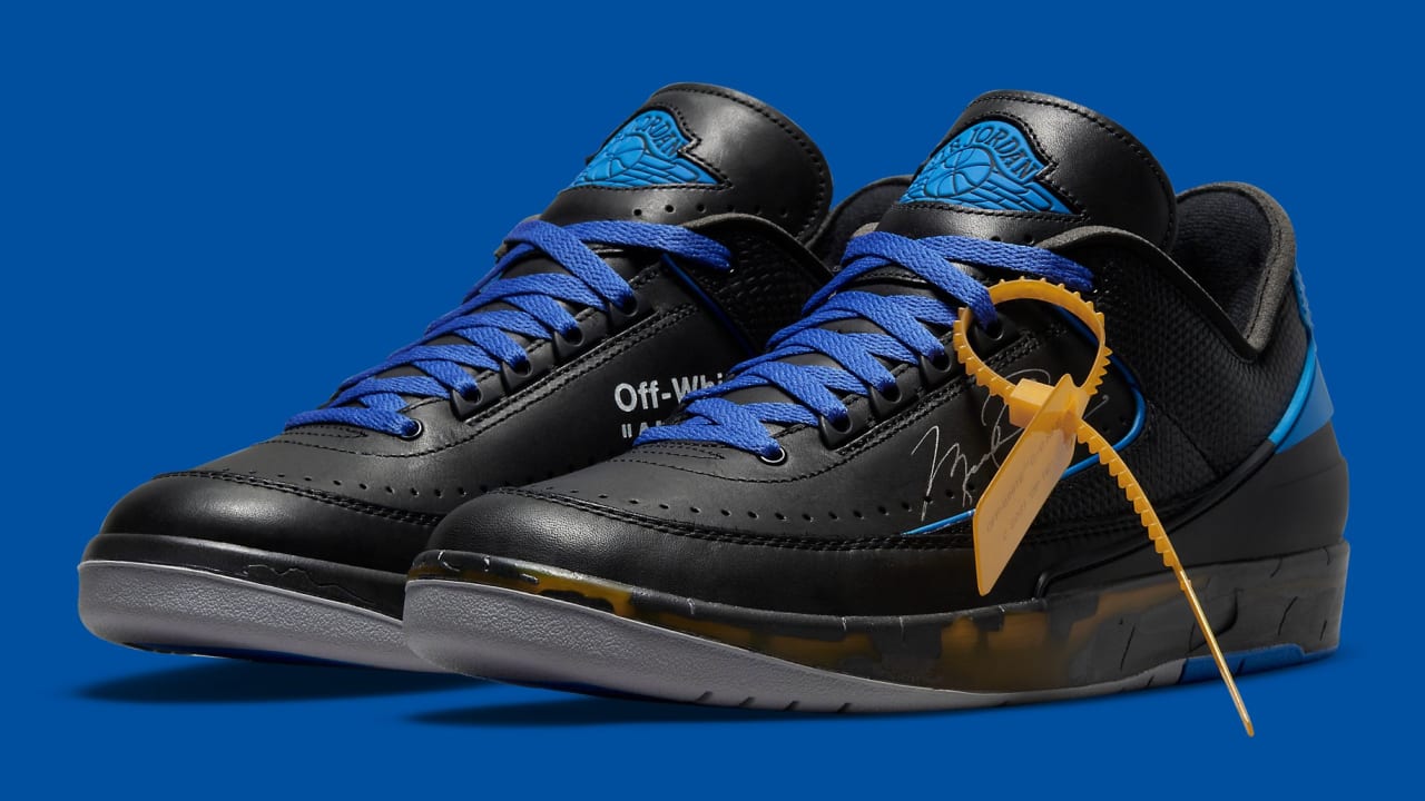 Off-White x Air Jordan 2 Low Collab Release Date Black/Blue/Grey | Sole  Collector