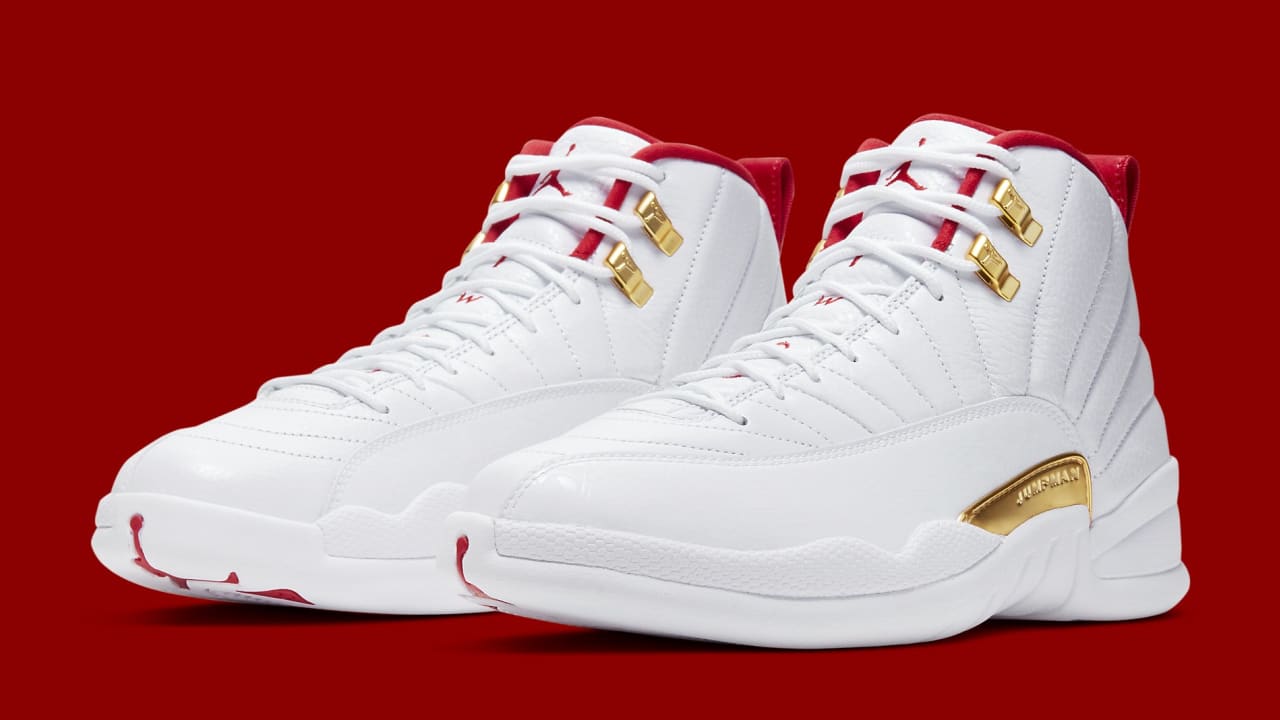 red white and gold jordan 12 release date