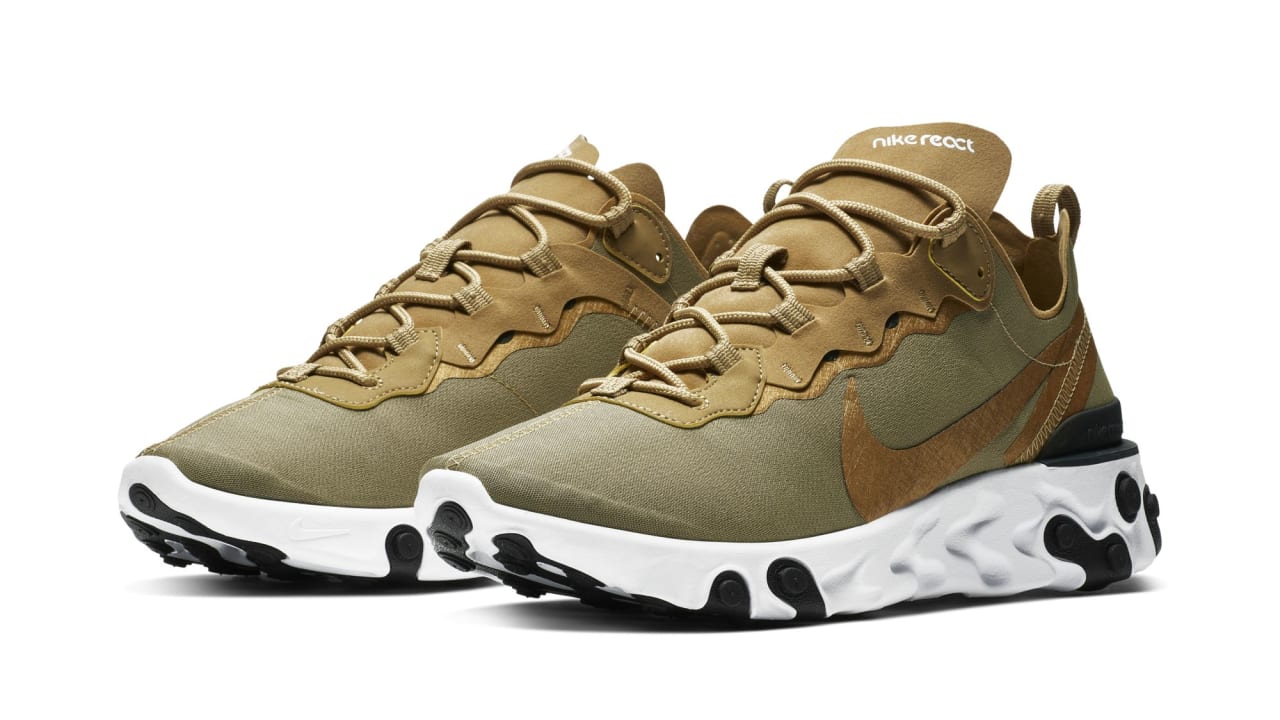 nike react element 55 medium olive
