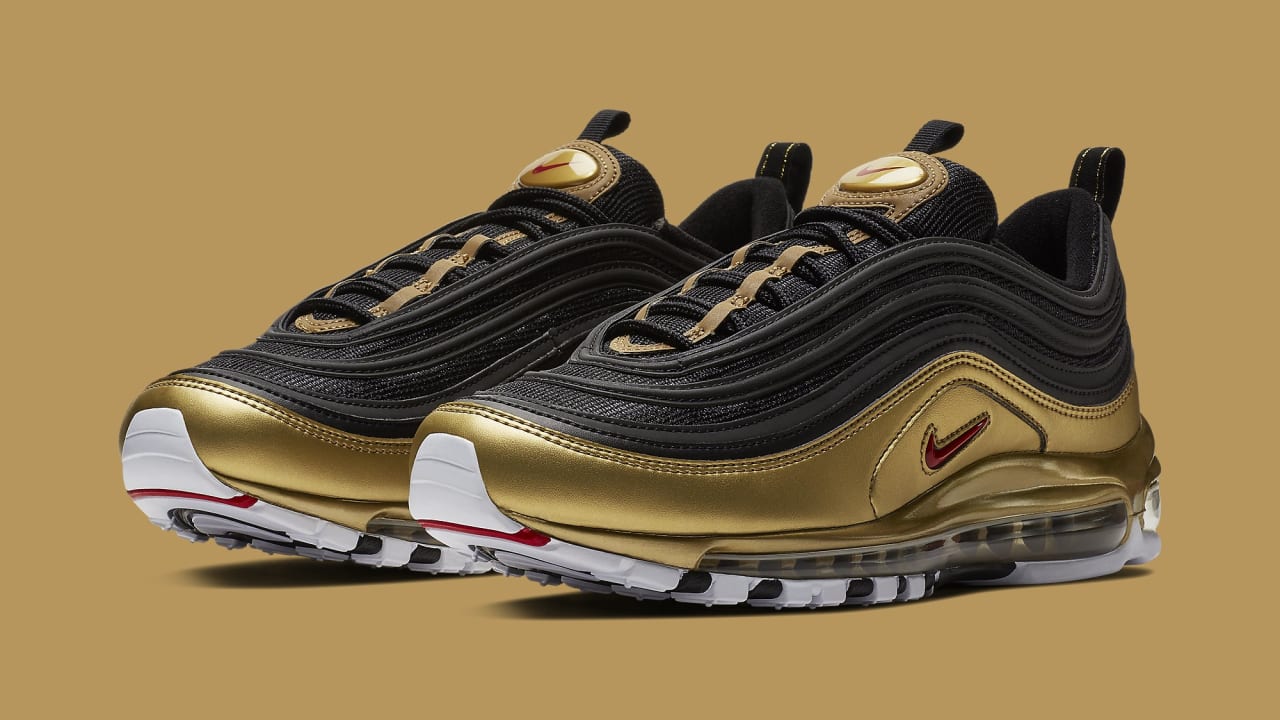 nike 97 gold and black