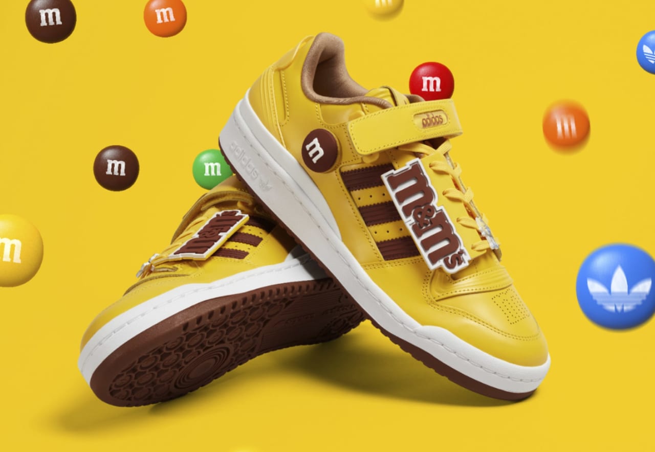 M&M's x Adidas Forum Low Yellow and Brown Collab Release Date