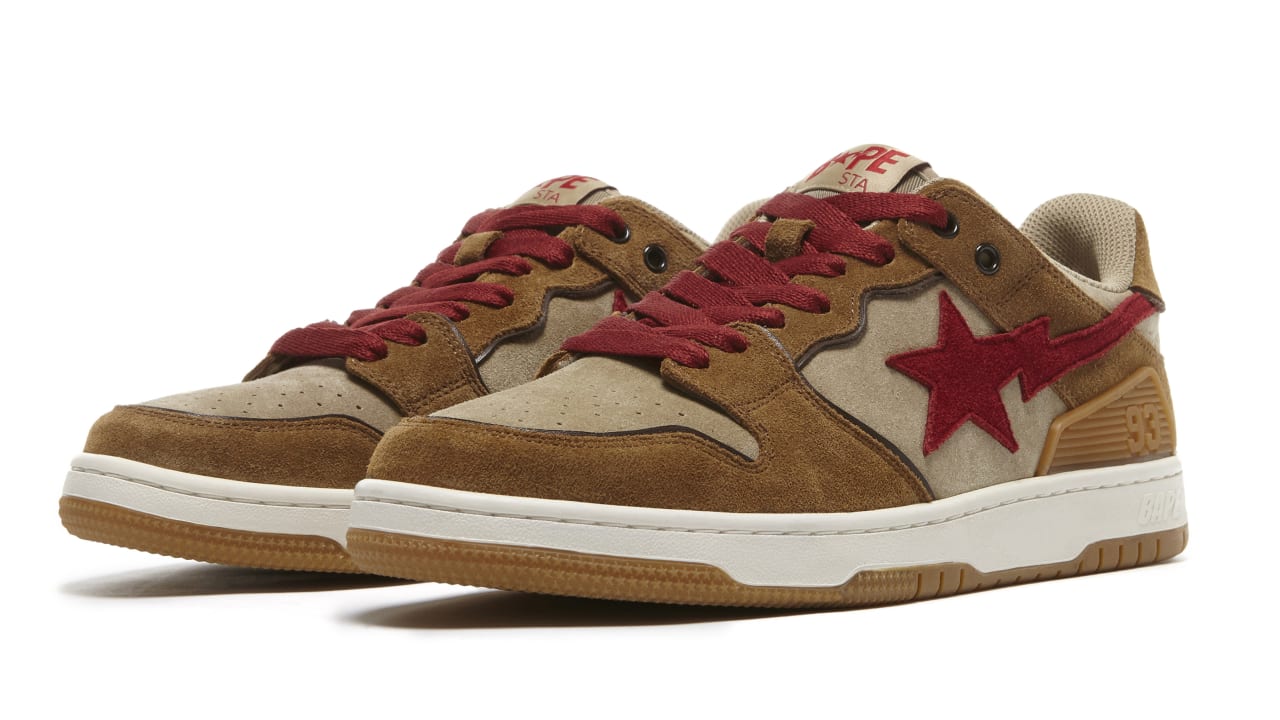 bape brown shoes