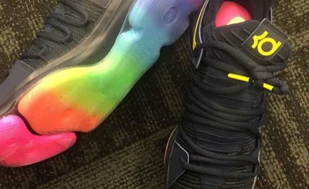 kevin durant shoes rainbow