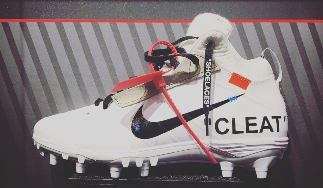 off white nike cleats