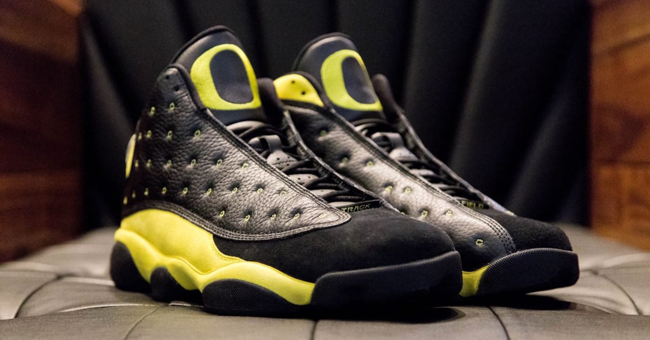 Jordan 13 retro oregon ducks pe