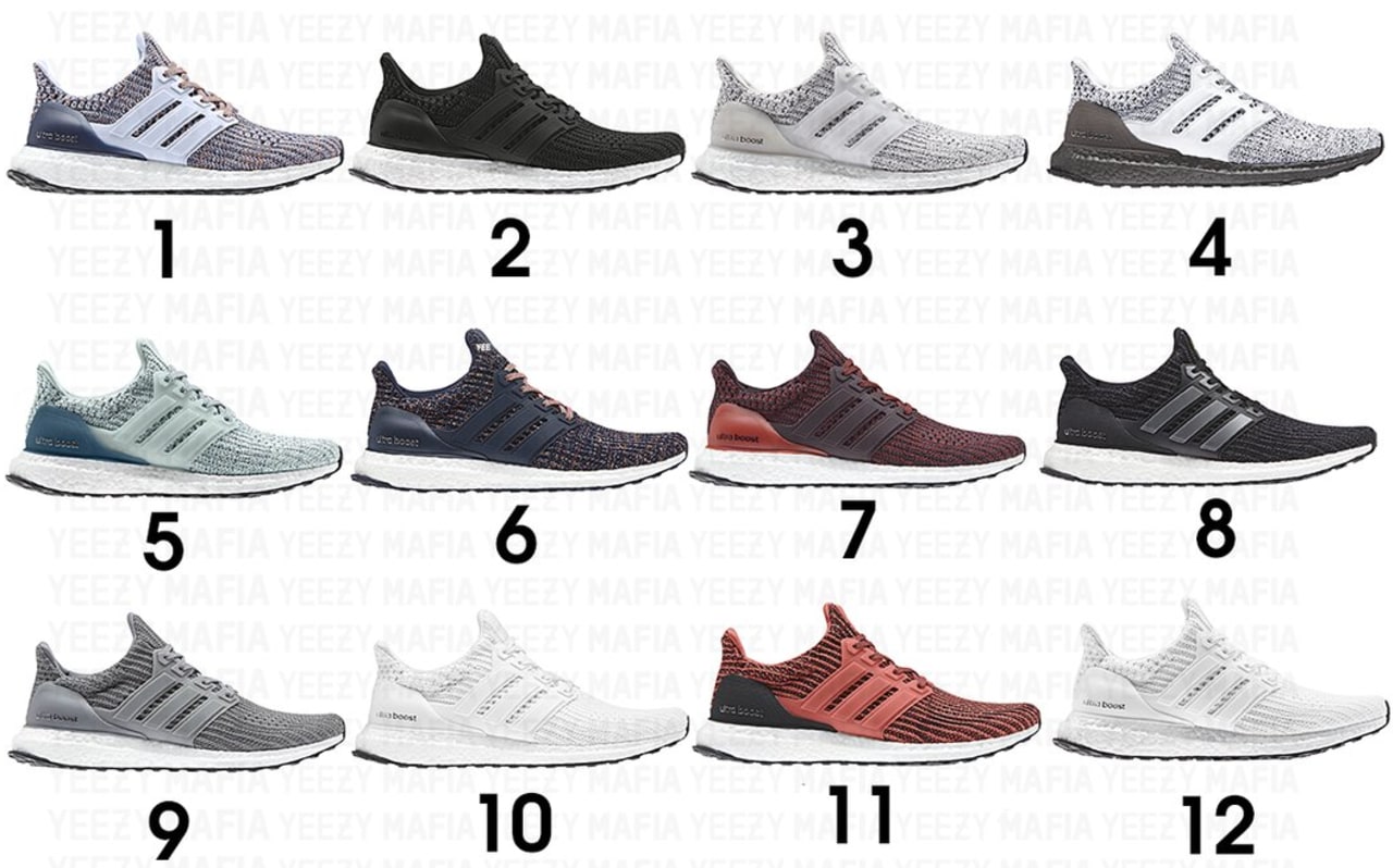 all types of ultra boost
