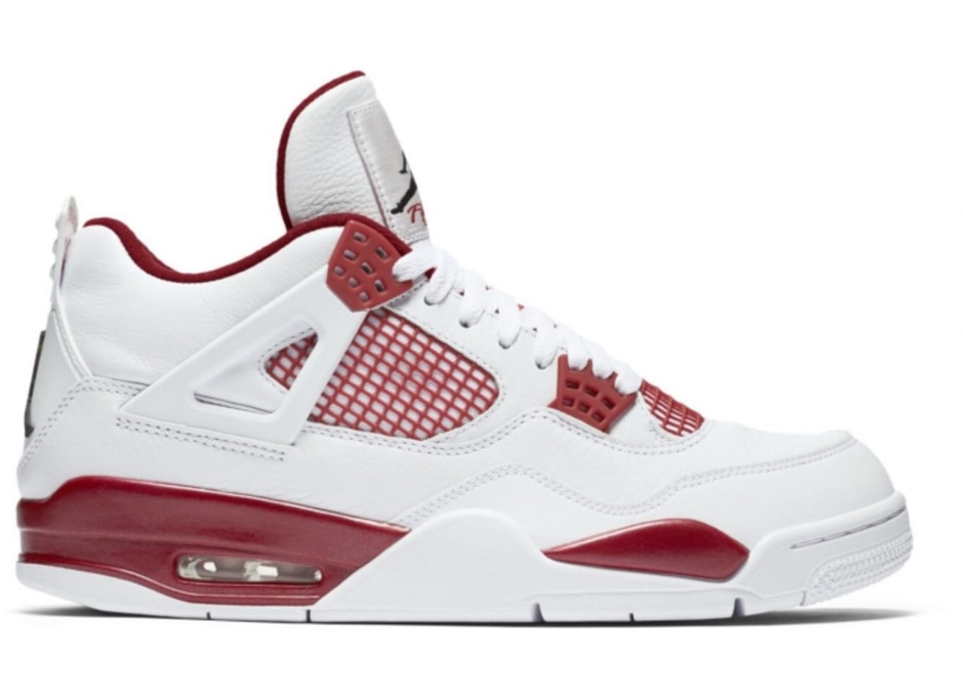 red and white jordans retro 4