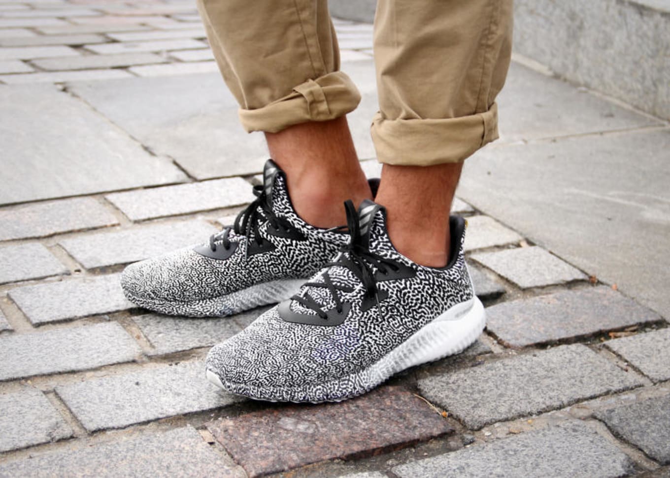 adidas alphabounce with jeans