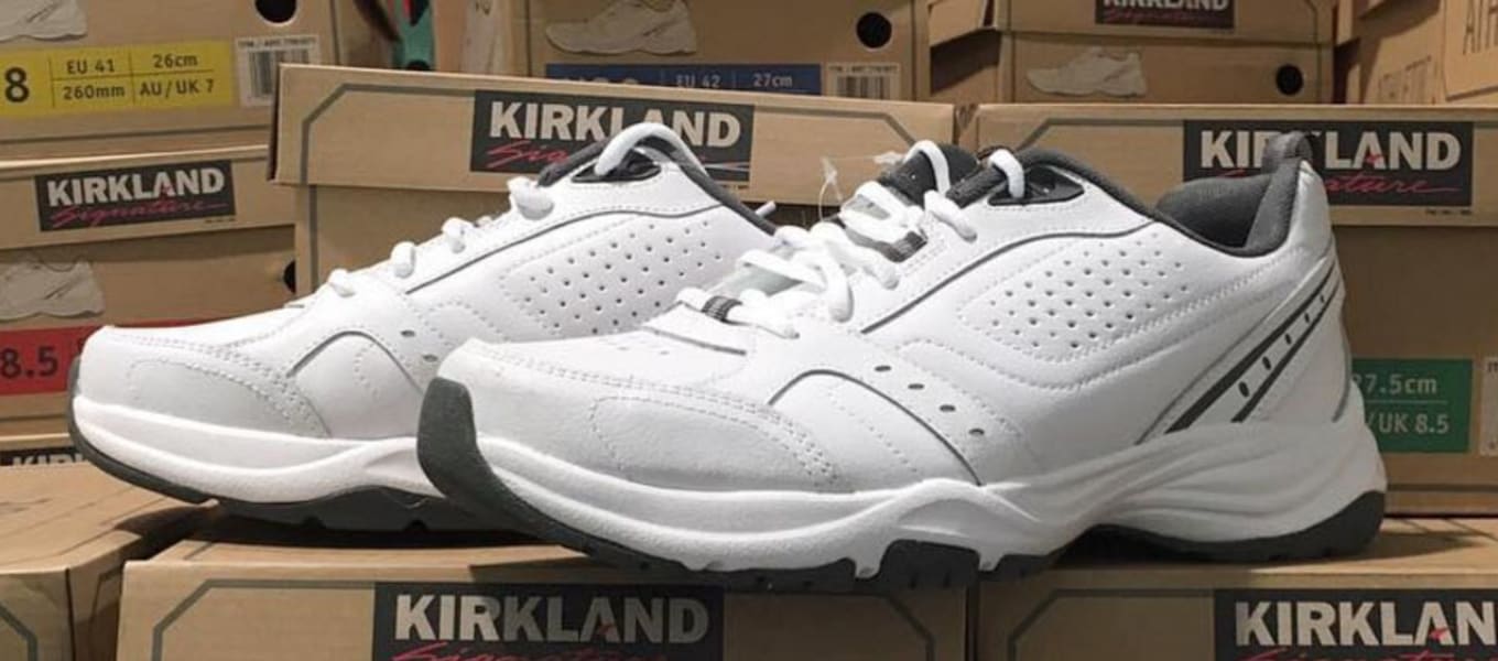 kirkland signature men's white athletic shoe size