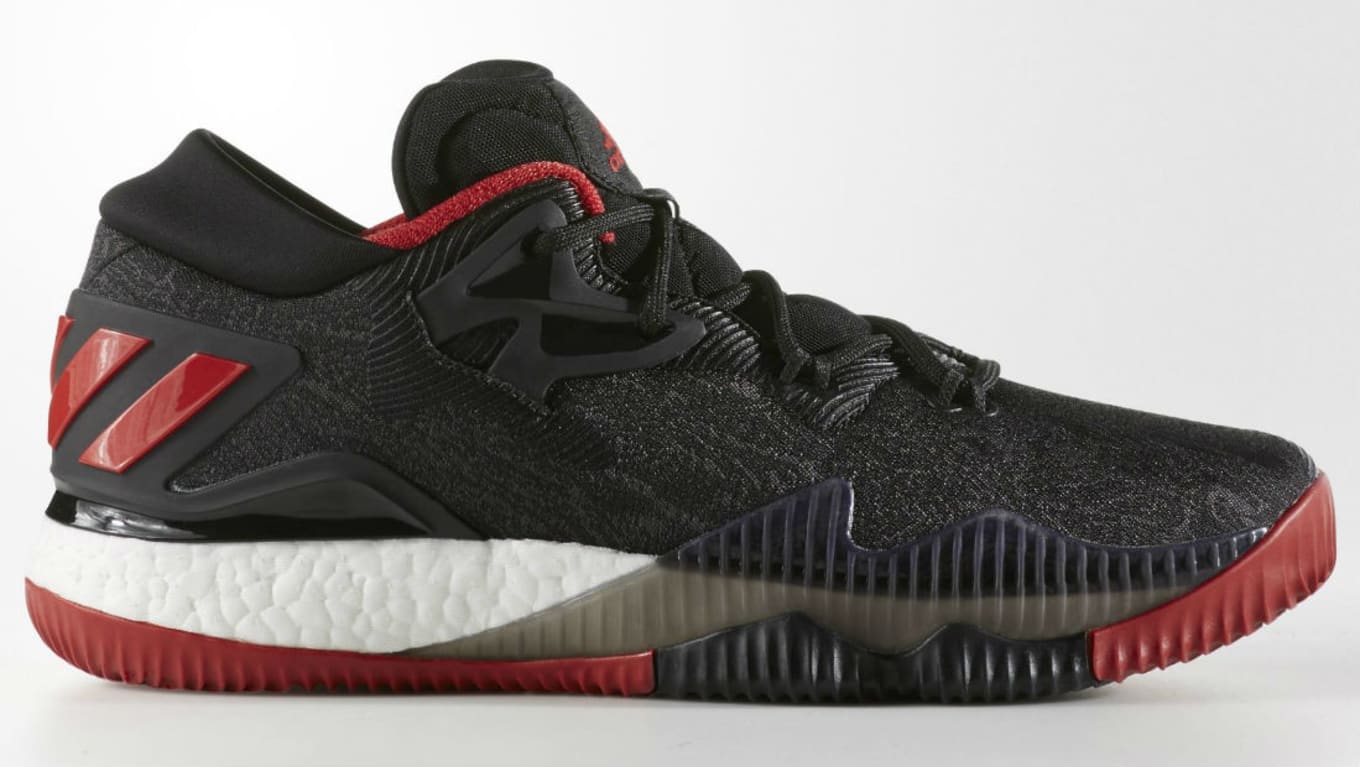 Adidas Crazylight Boost 2016 Black Denim Red Sole Collector