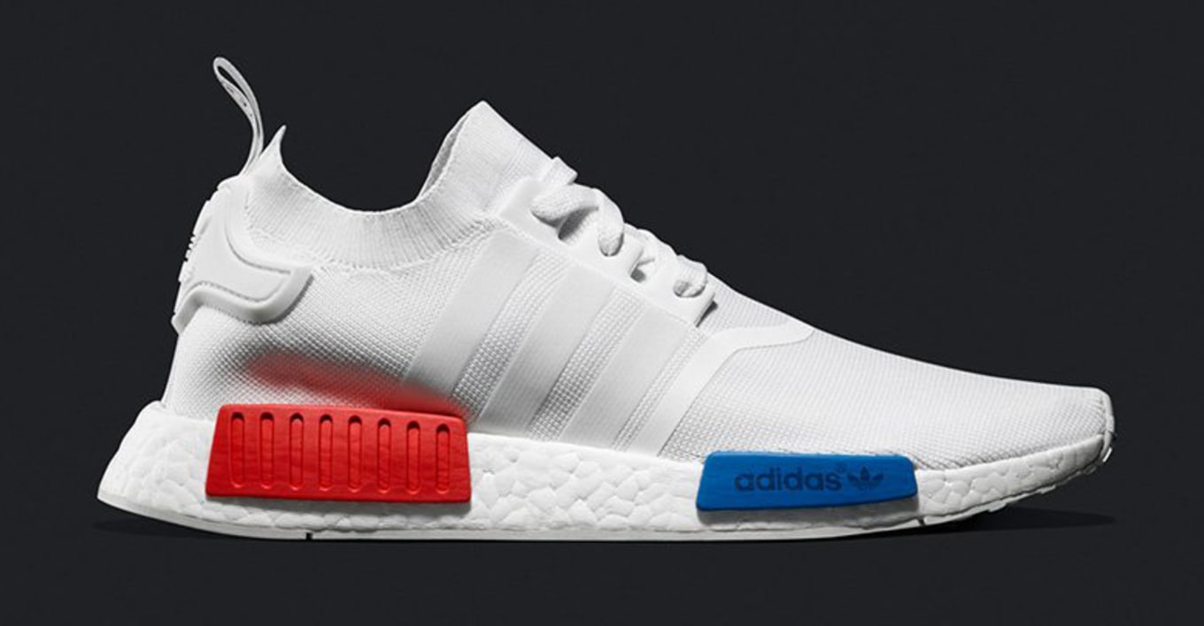 adidas nmd white with red