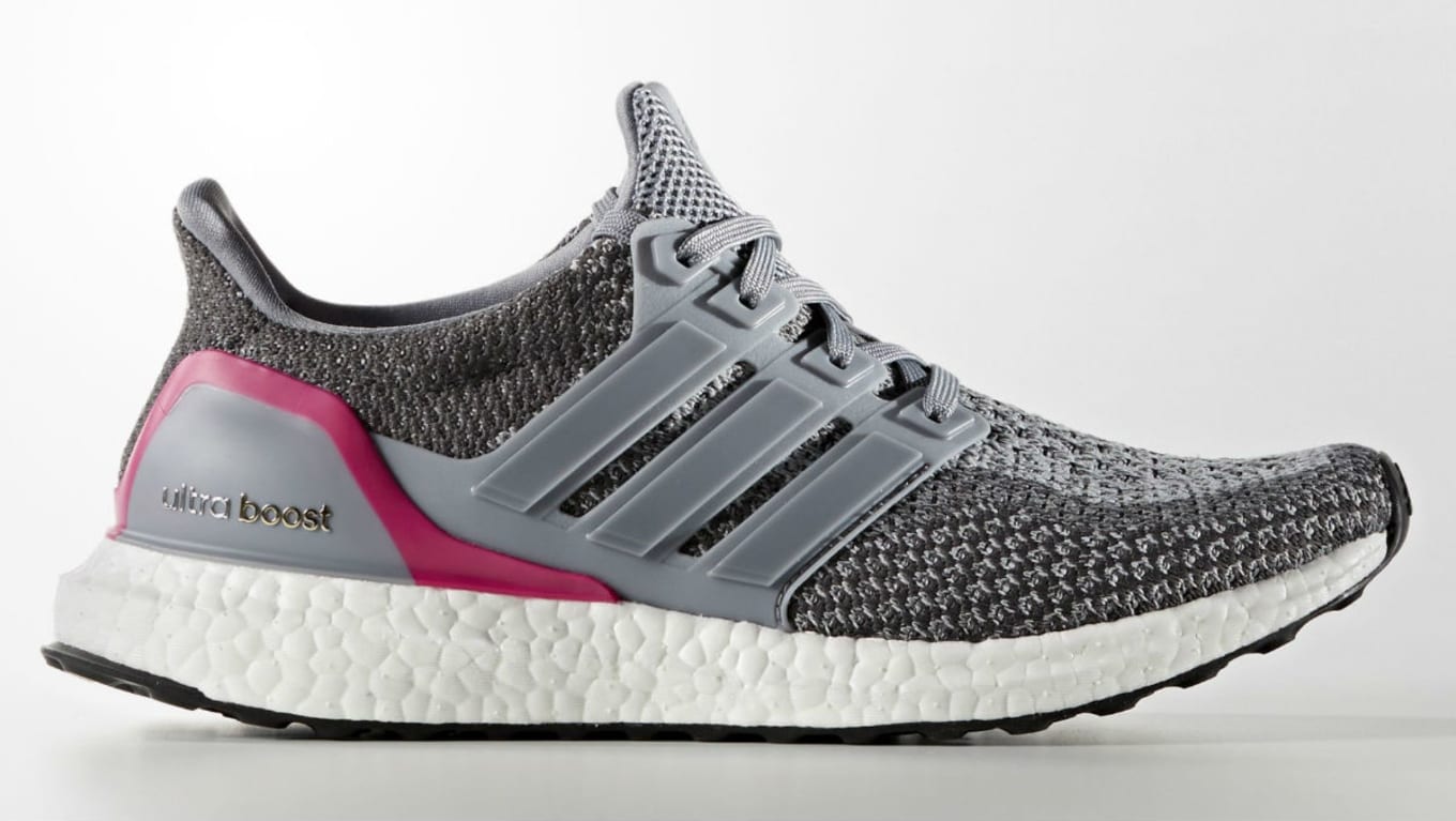 adidas Ultra Boost Grey/Shock Pink 