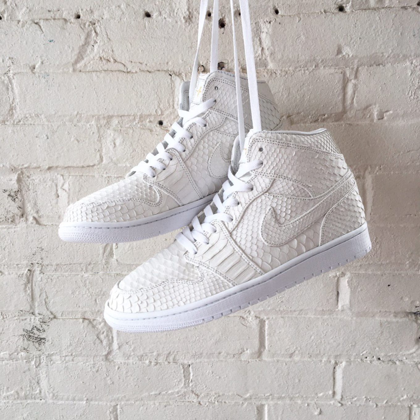 All-White Python Air Jordan 1 by JBF 