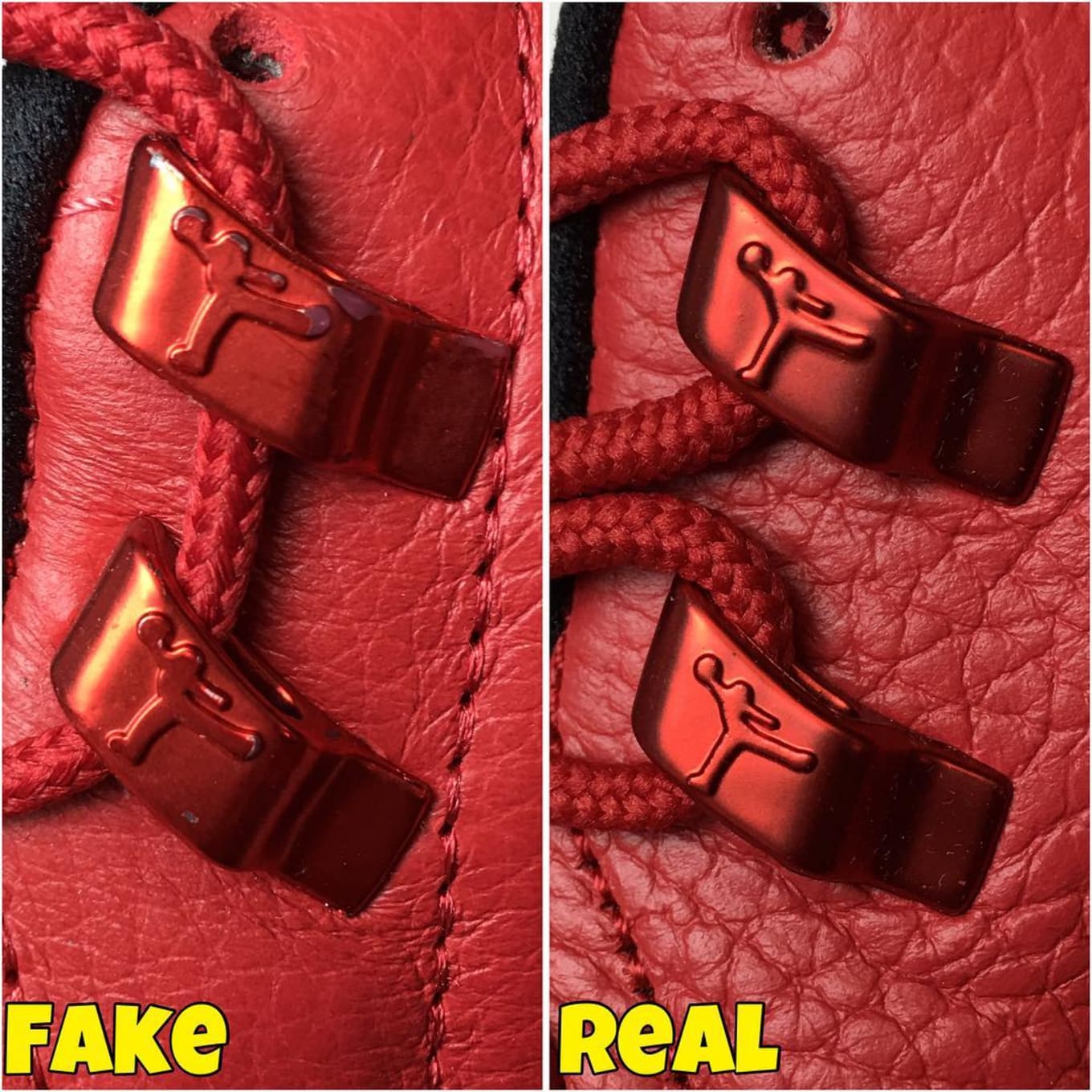 how to tell jordan 12 are fake