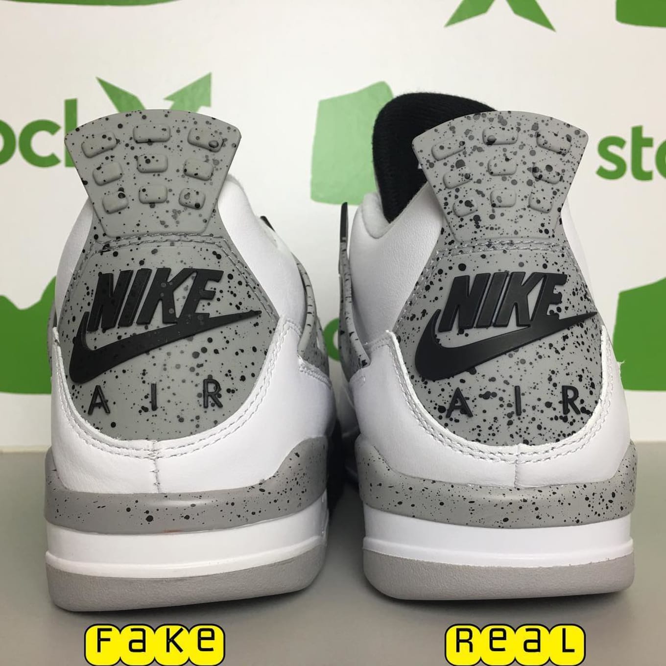 Fake jordan retro 4 white cement best sale