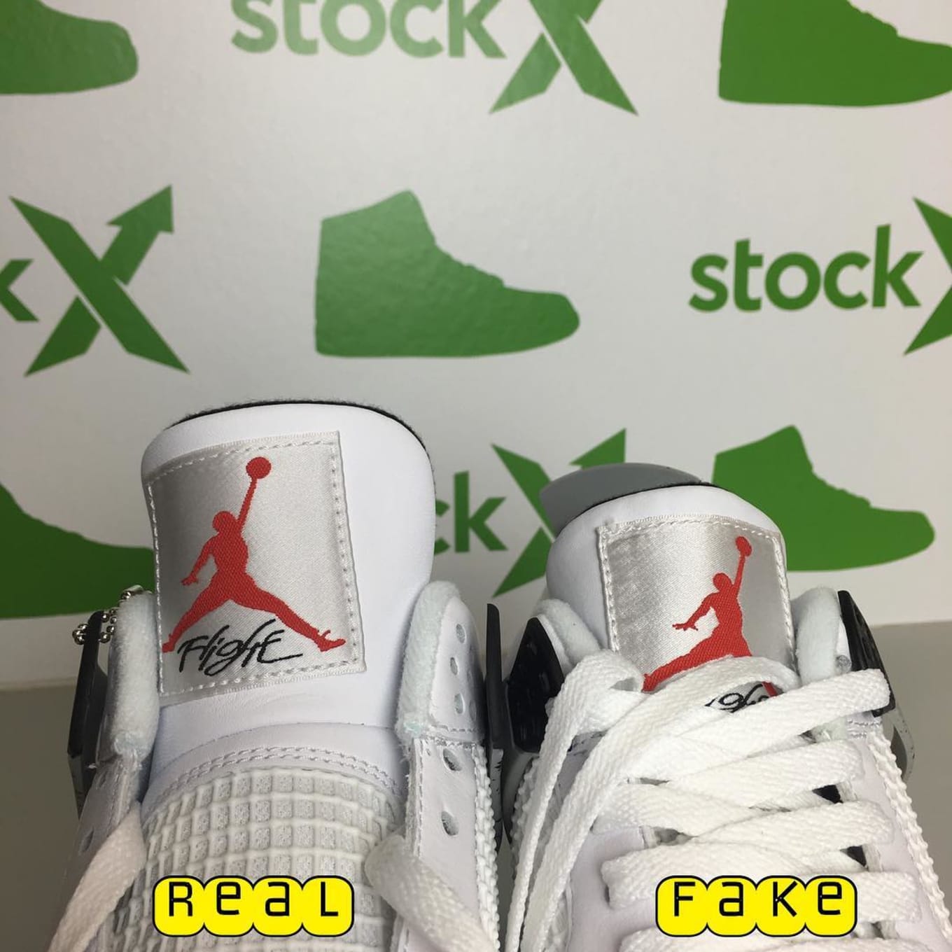 how to tell if jordan retro 4 are fake